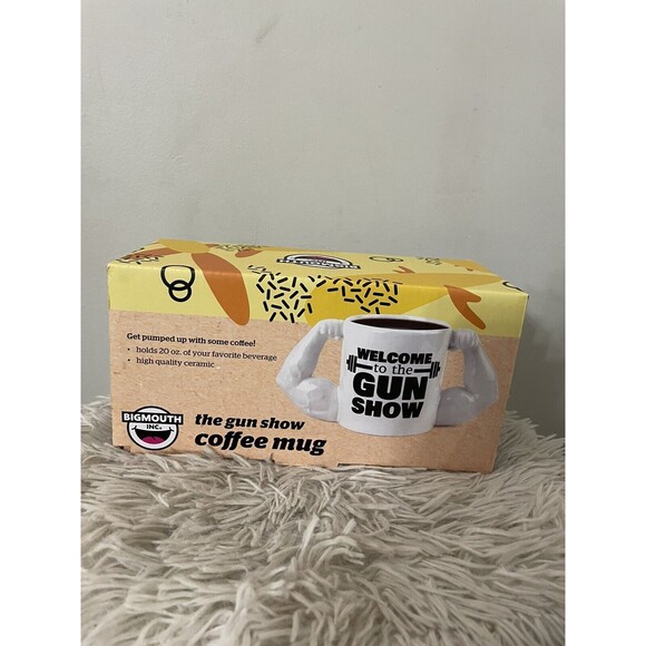 Bigmouth Inc. "Welcome to the Gun Show" Ceramic Coffee/Beverage Mug 24 oz NEW - Picture 3 of 5